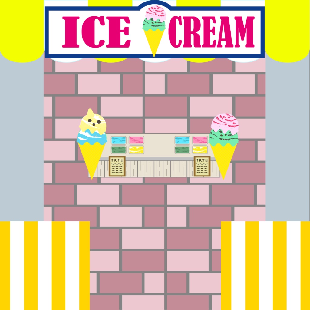 ピクスク用店舗素材～テーマパーク内お店～