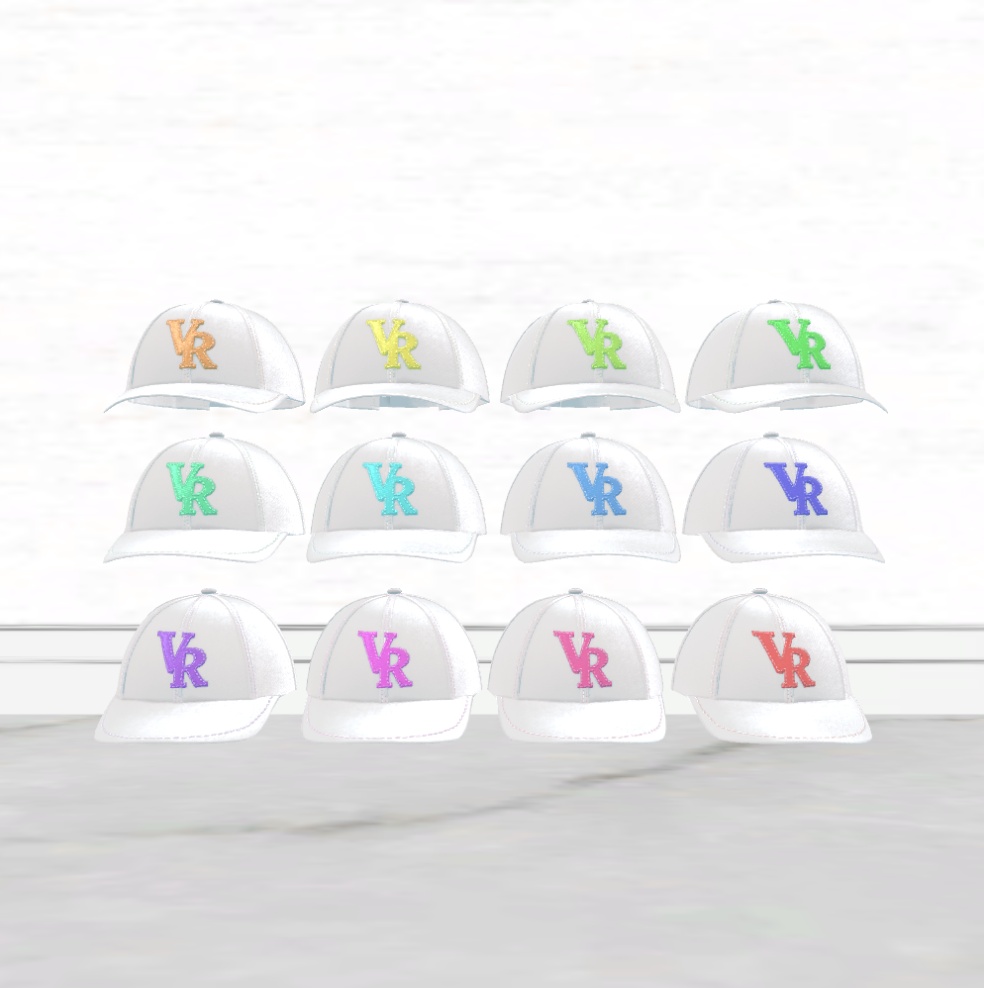 【3DCG】Y2K Color Cap-12 colors-