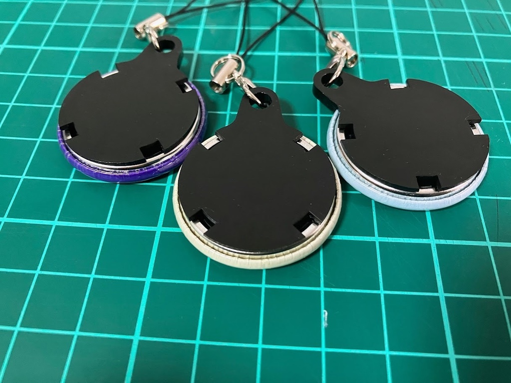 短歌缶バッジストラップ(32mm)