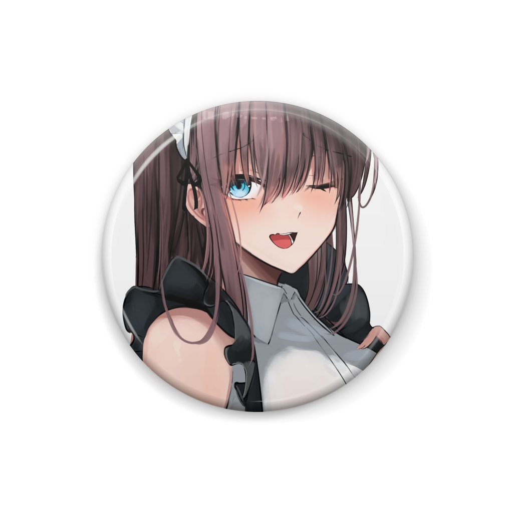 メイドちゃん シンプル缶バッジ