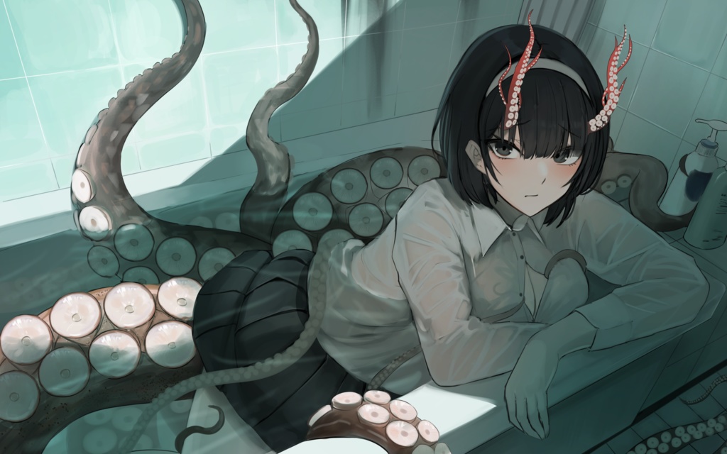 擬人化蛸のトートバッグ