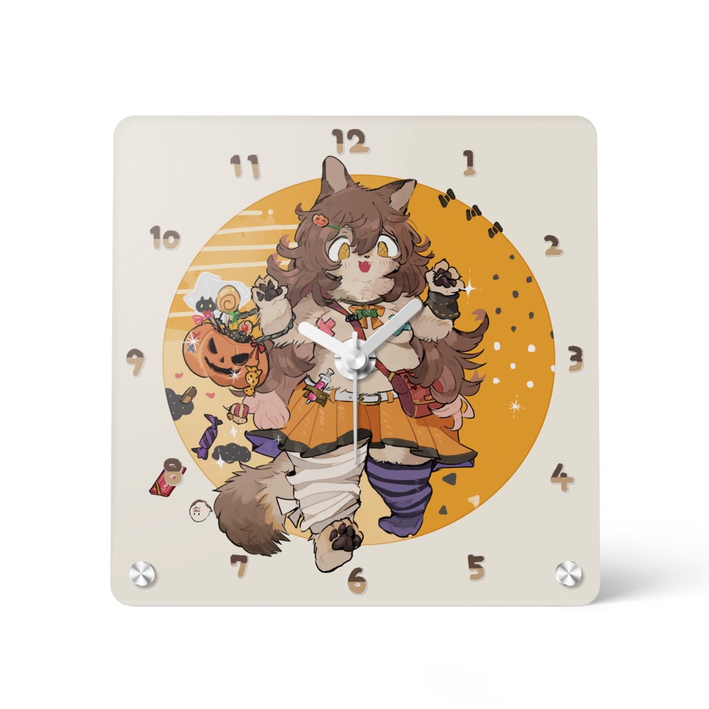ハロウィン♪アクリル時計