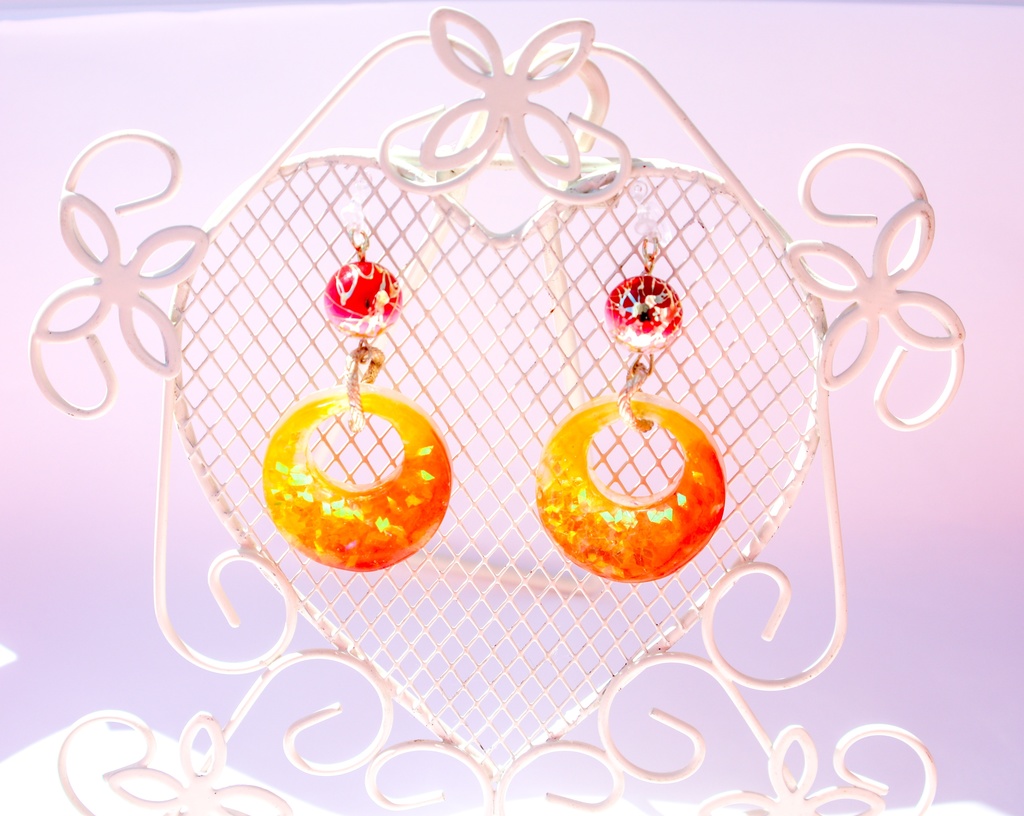 柱イメージイヤリング