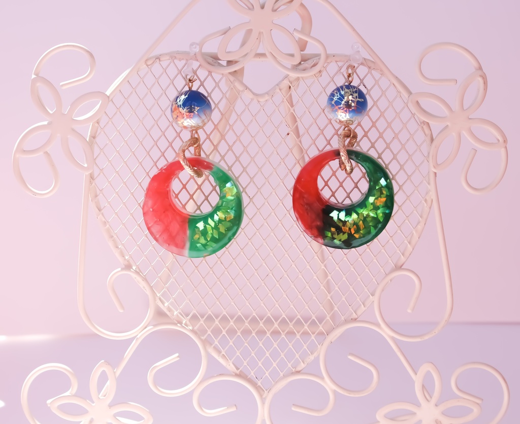 柱イメージイヤリング