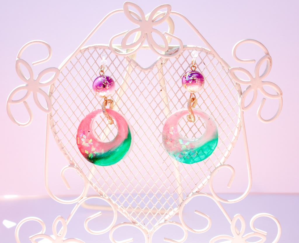 柱イメージイヤリング