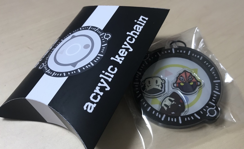 THE三人集合概念シャカシャカアクリルキーホルダー