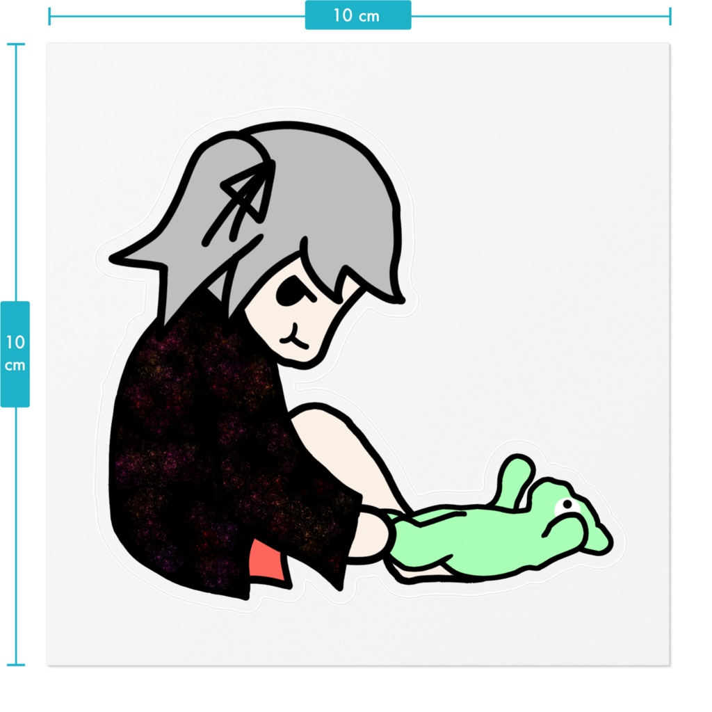 【常設グッズ】構ってくれないと地獄に連れてくぞ?ステッカー