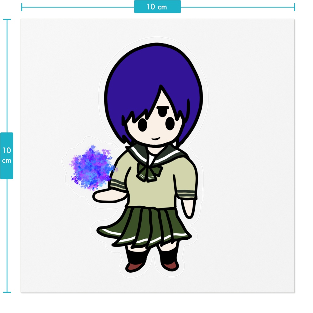 【常設グッズ】ユラの仲間たちステッカー【四ツ目ちゃん】