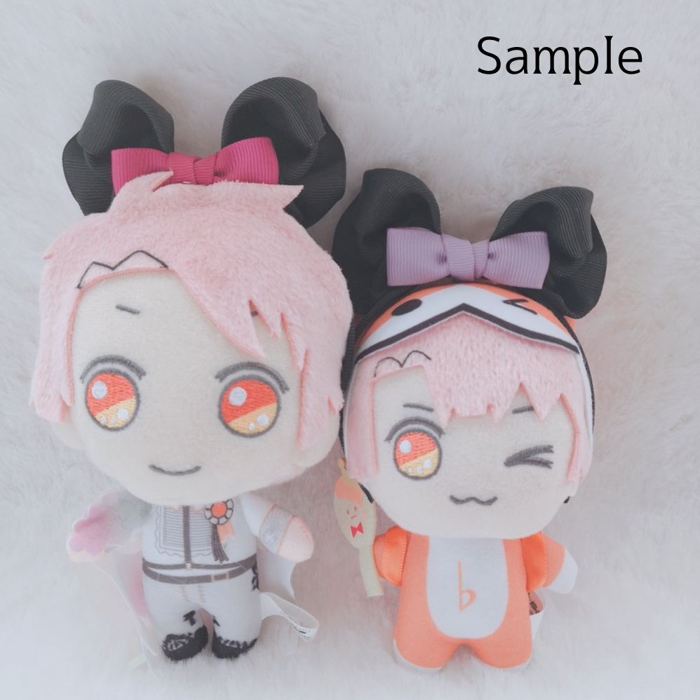 【全29色】ぬいぐるみ用まるみみ風リボンカチューシャ・黒【3】（受注制作） 