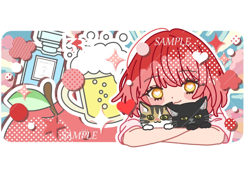 ただのOLうゅか ステッカーA