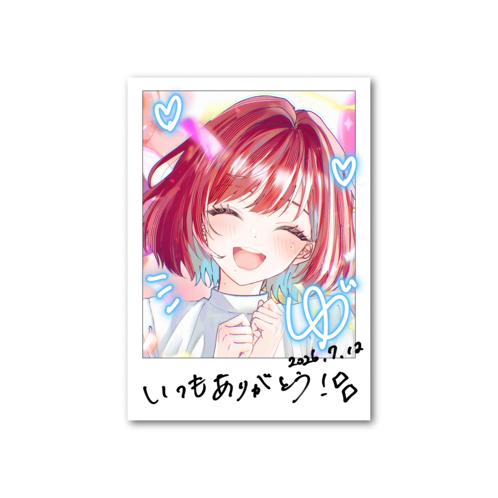 【生誕祭】バースデーフォト風カード2026（89㎜ × 63㎜）+PC壁紙付き