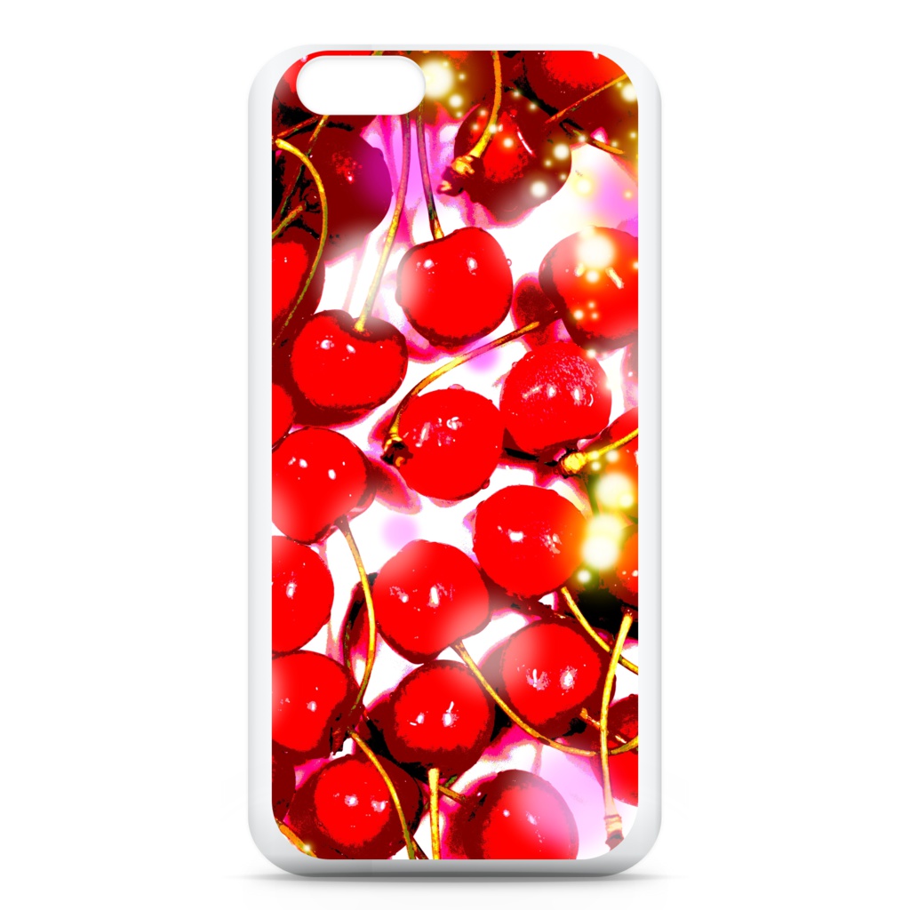 キラキラ✩チェリーのiPhonケース