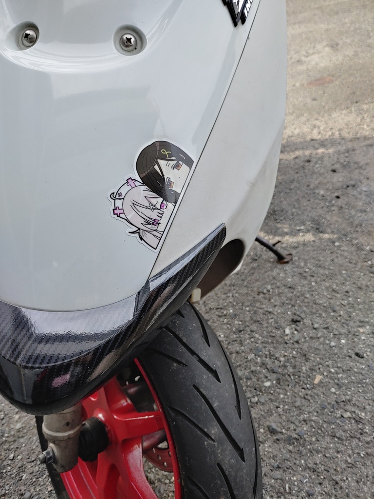 【非公式】百鬼あやめ ひょっこりステッカー