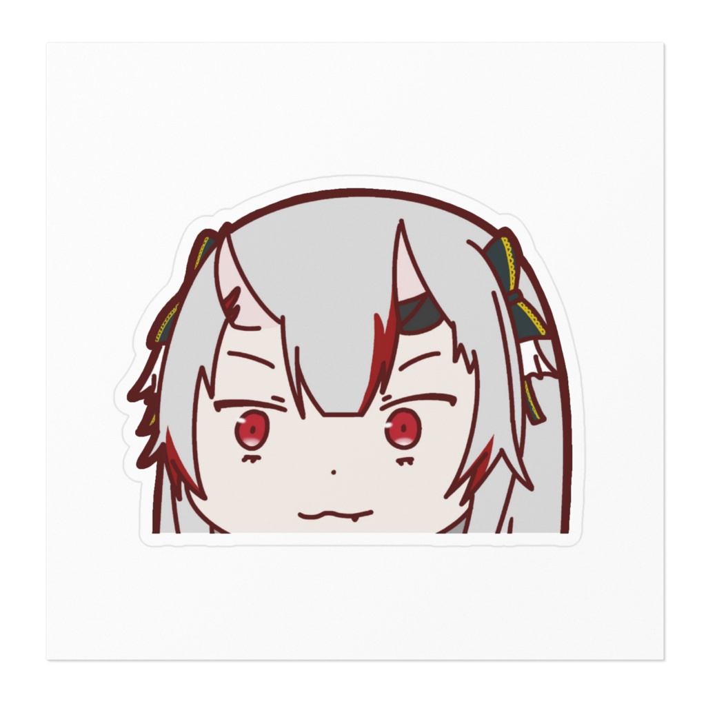 【非公式】百鬼あやめ ひょっこりステッカー