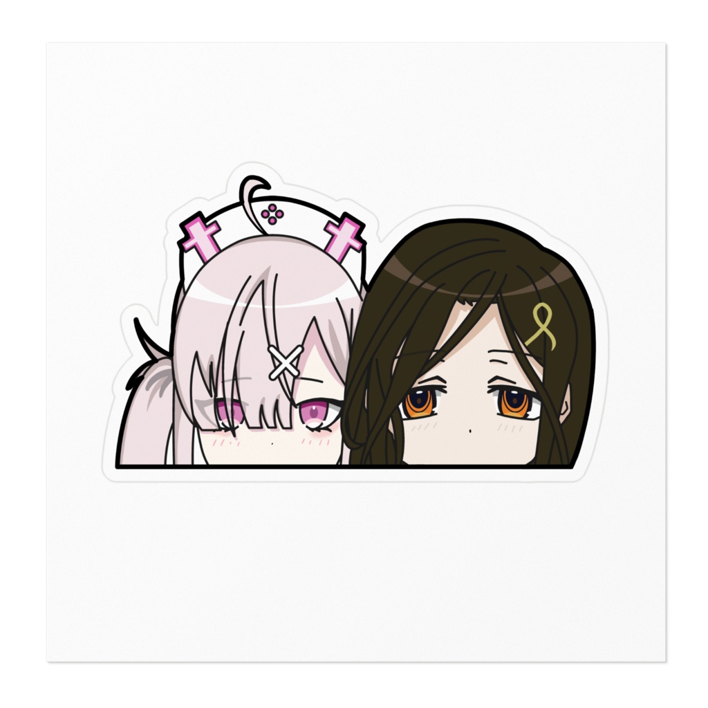 【非公式】crossick ひょっこりステッカー 背景白Ver.