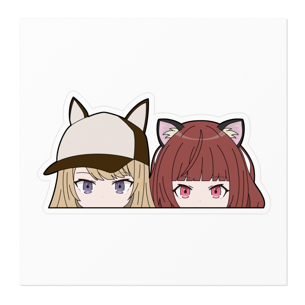 【非公式】KMNZ Lita Liz ひょっこりステッカー