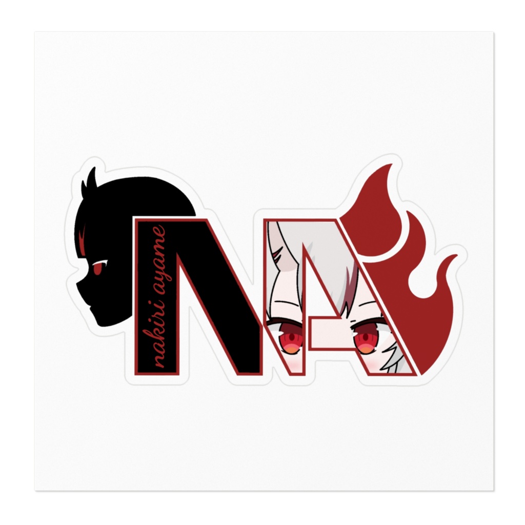 【非公式】百鬼あやめ ロゴステッカー