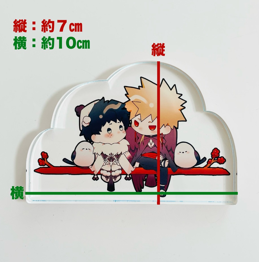 鳥勝デ 直立アクリルブロック - conconcon1031 - BOOTH