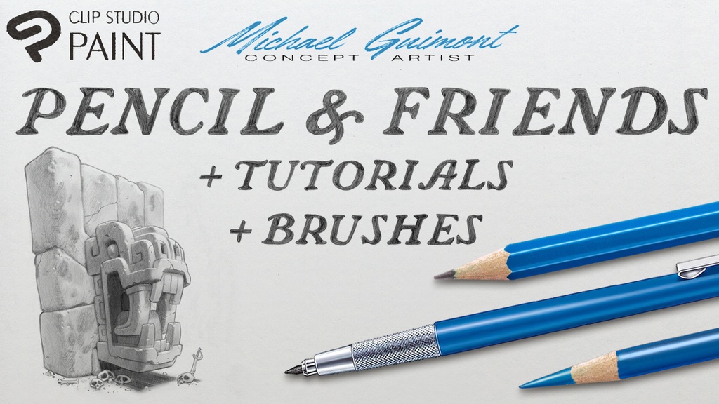 リアルな鉛筆 Michael Guimont Clip Studio paint Pencils & Friends