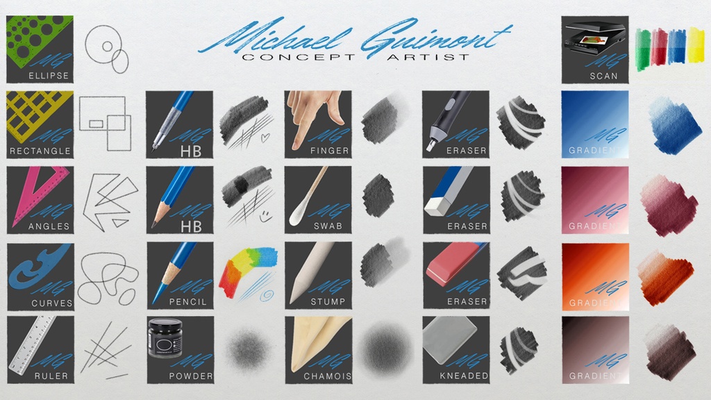 リアルな鉛筆 Michael Guimont Clip Studio paint Pencils & Friends