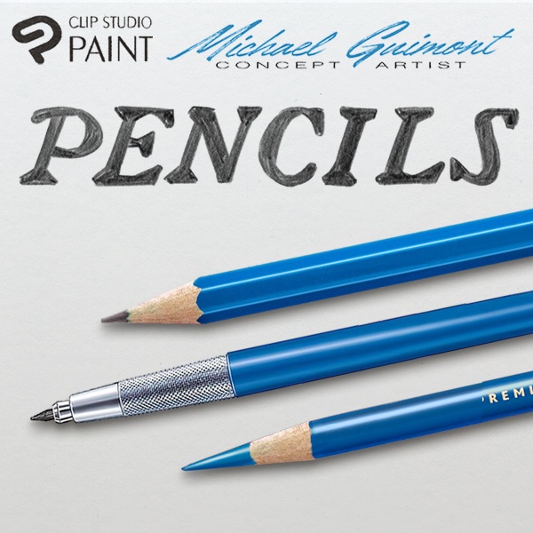 リアルな鉛筆 Michael Guimont Clip Studio paint Pencils & Friends