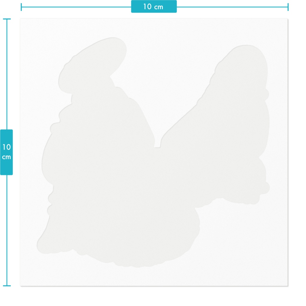 天使ちゃんステッカー水色