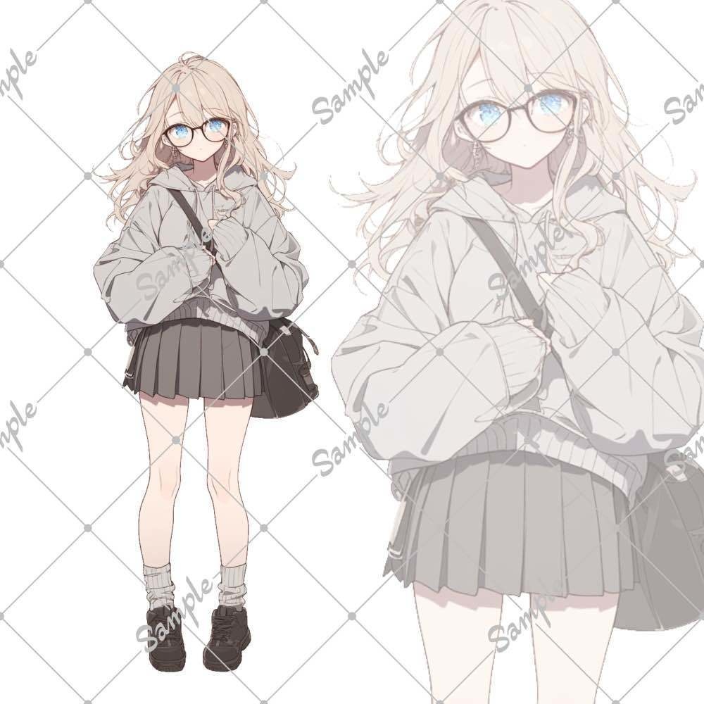 【立ち絵素材】女子高生02