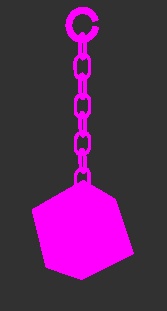 ［無料］purple cube pin