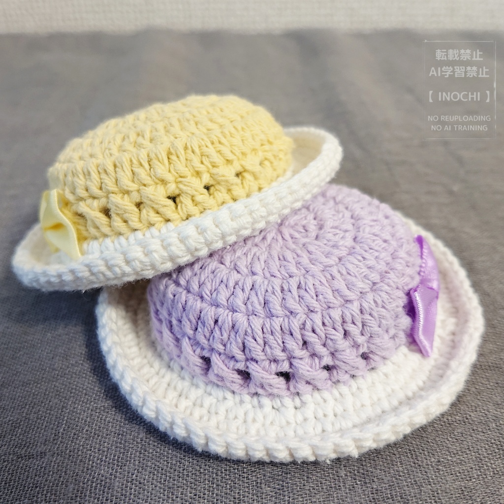 バイカラーコットンハット