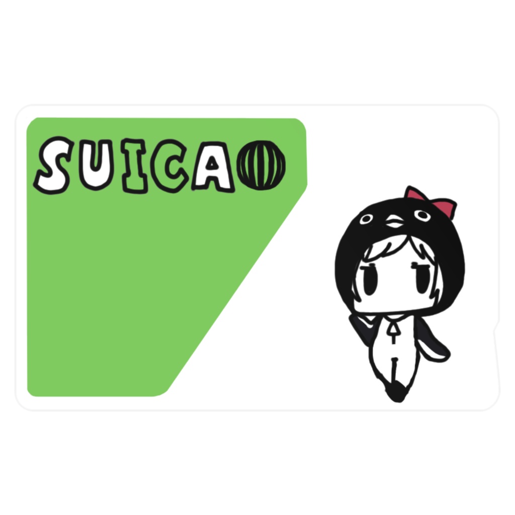 Suica用ステッカー(マーヤちゃん)