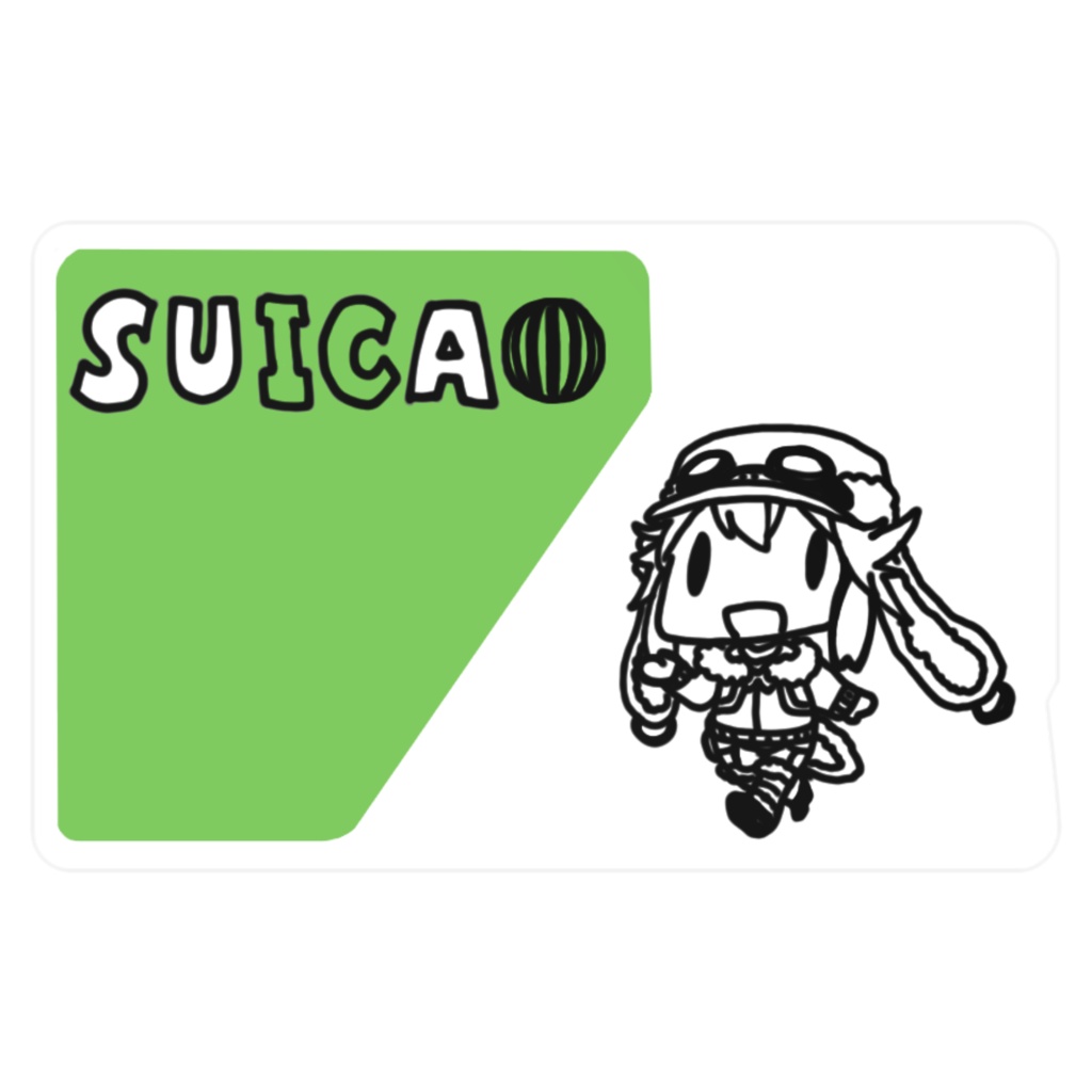 Suica用ステッカー(フロンちゃん)