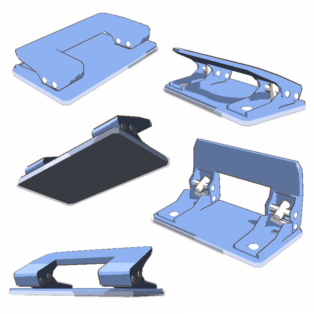 【3Dモデル】穴あけパンチ