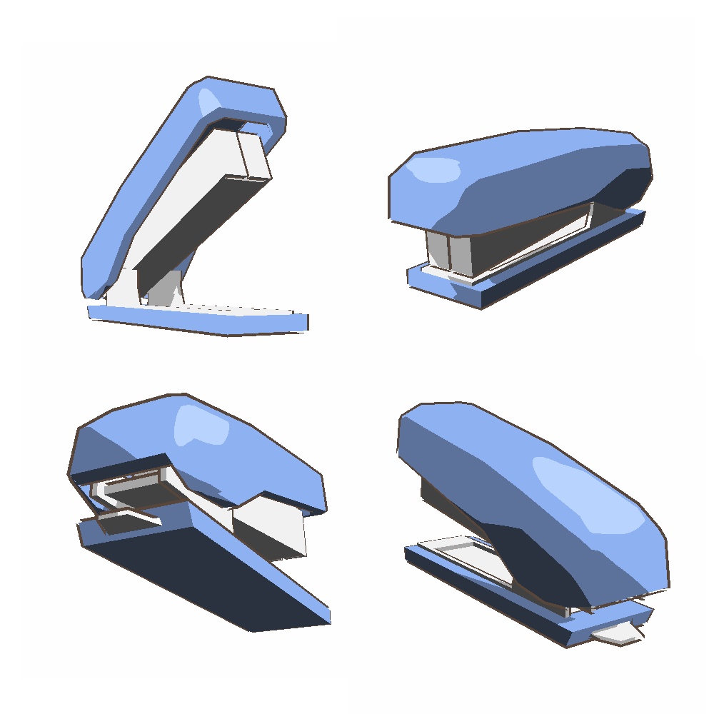 【3Dモデル】ホチキス