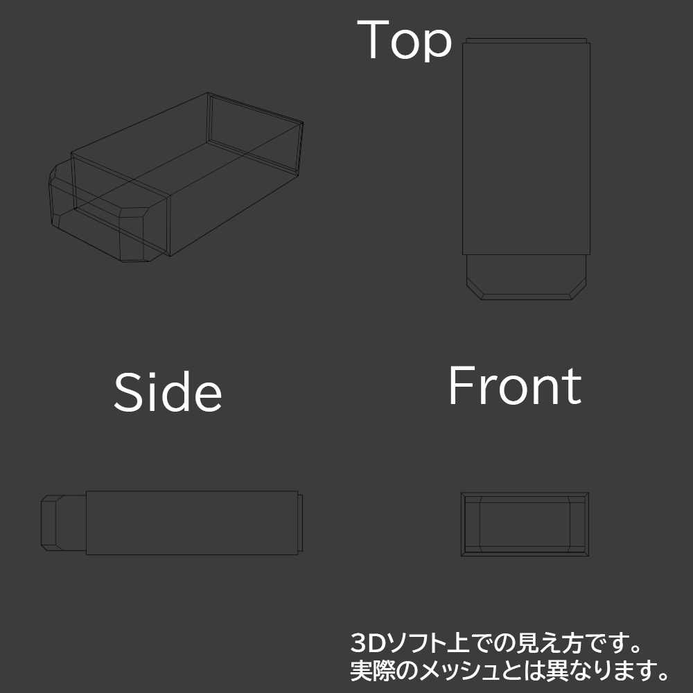 【3Dモデル】鉛筆と消しゴム