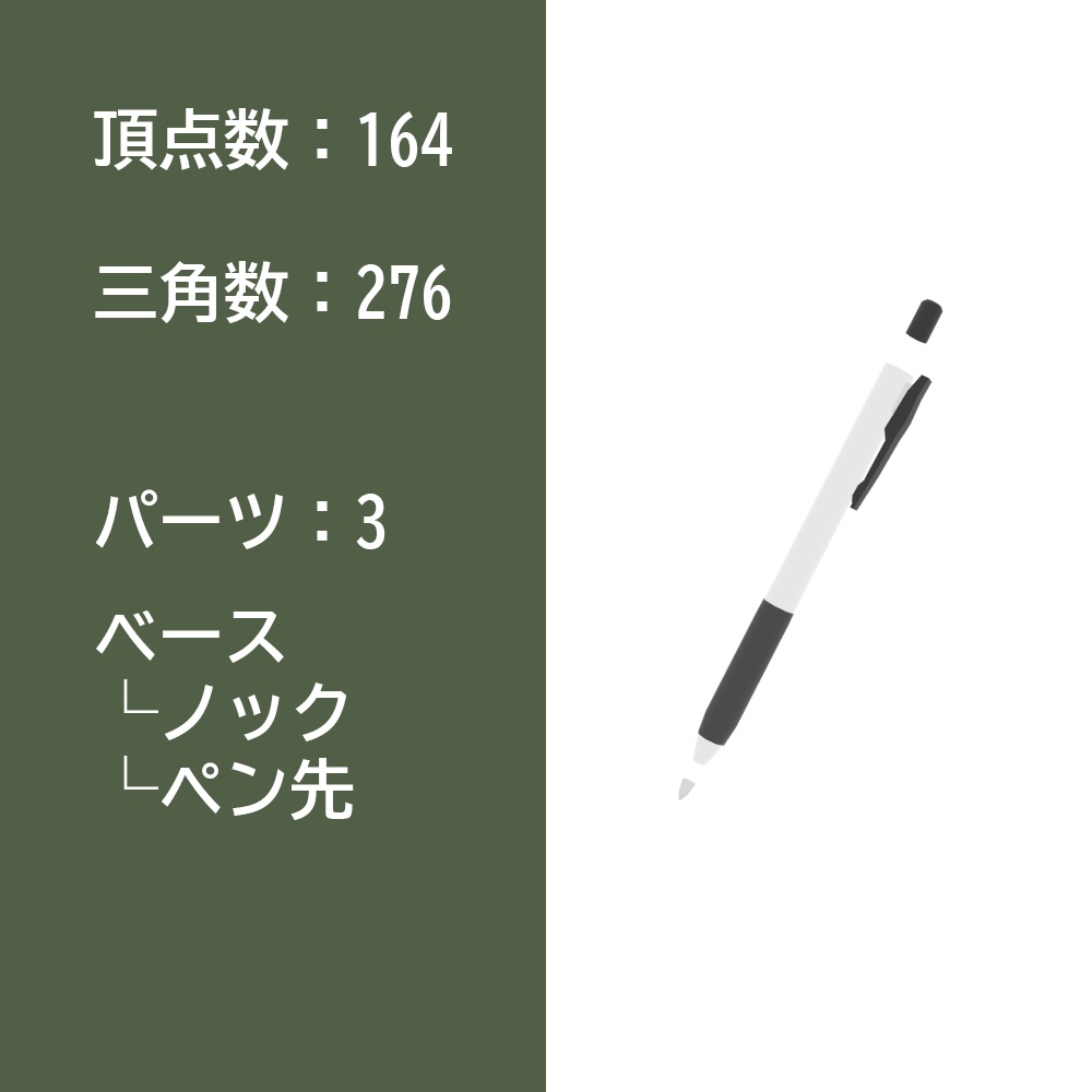 【3Dモデルセット】ペンセット