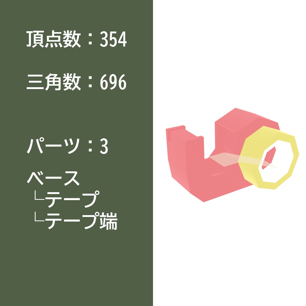 【3Dモデルセット】文房具セット