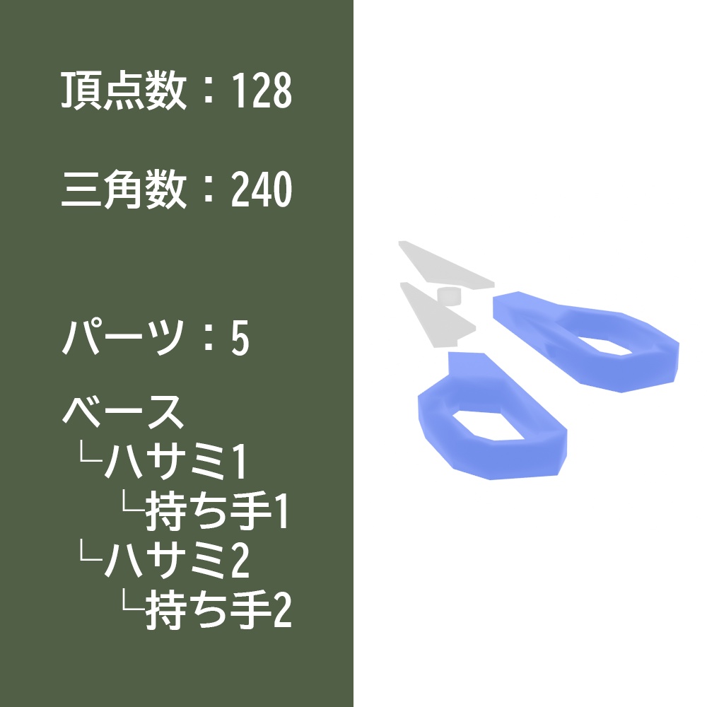 【3Dモデルセット】文房具セット