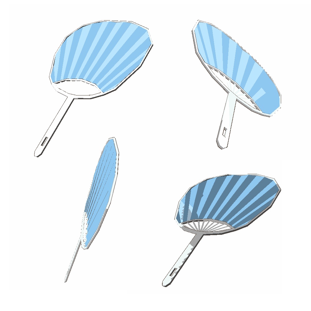 【3Dモデル】うちわ