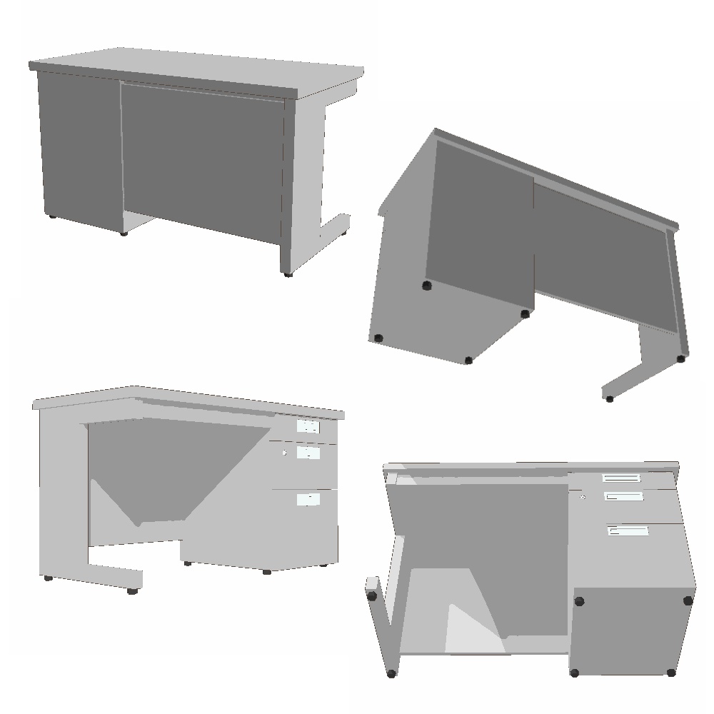 【3Dモデル】オフィスデスク
