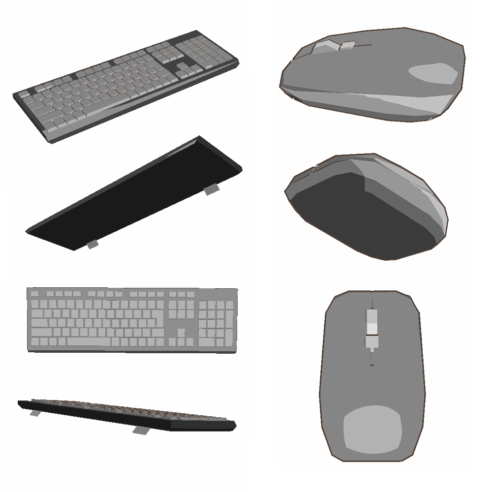 【3Dモデル】PCセット