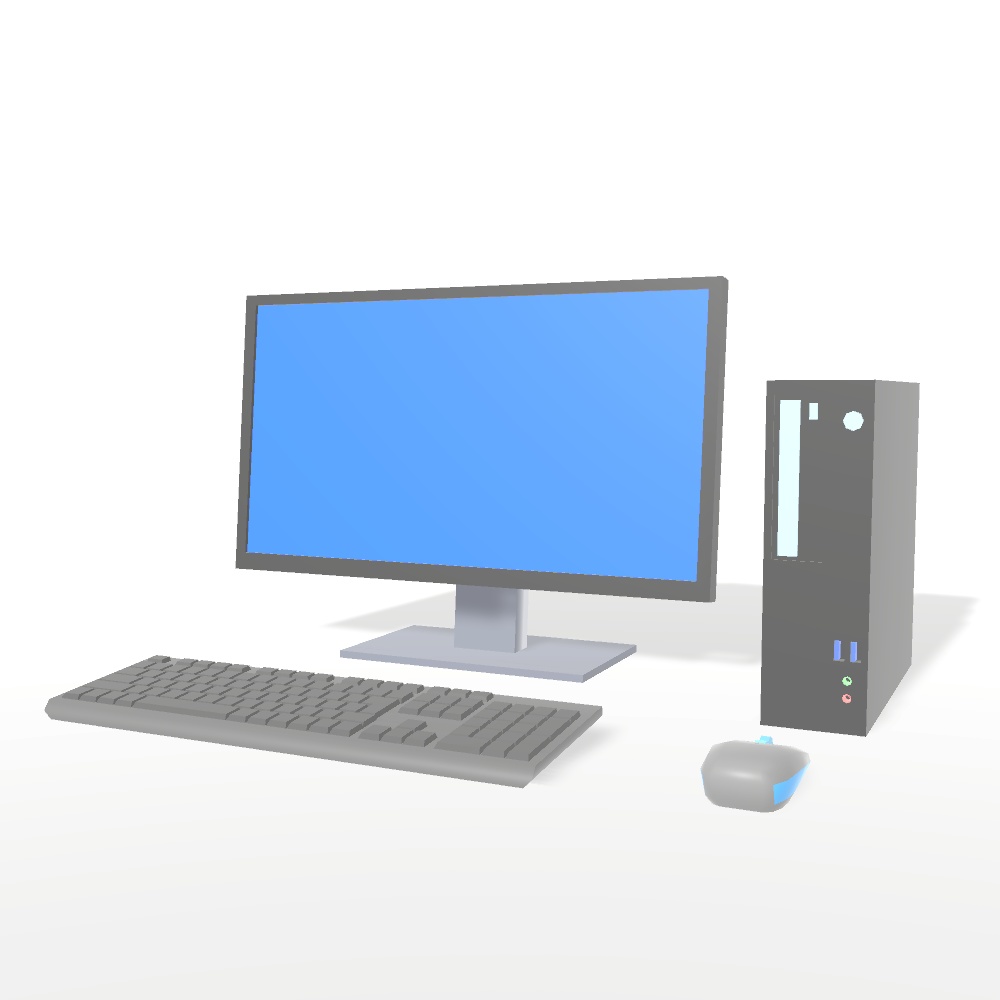 【3Dモデル】PCセット