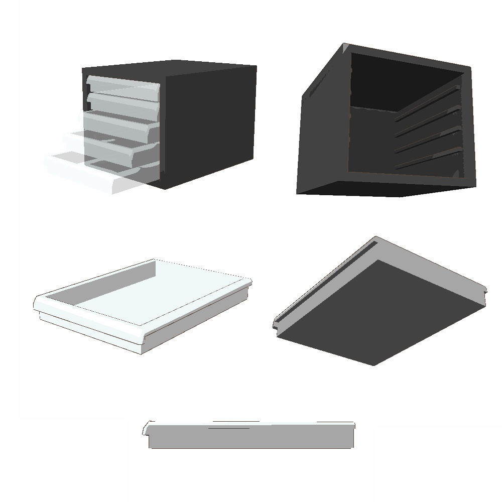 【3Dモデル】レターケース