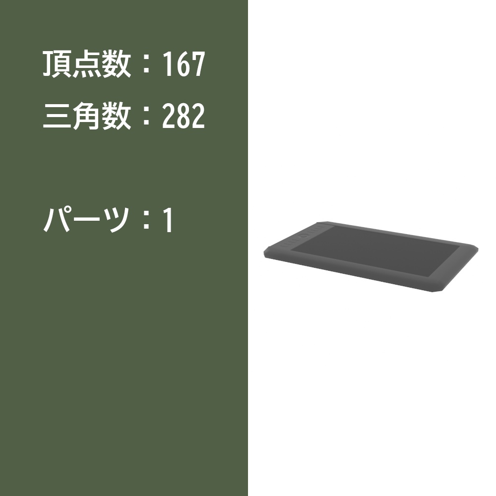 【3Dモデル】ペンタブとペン