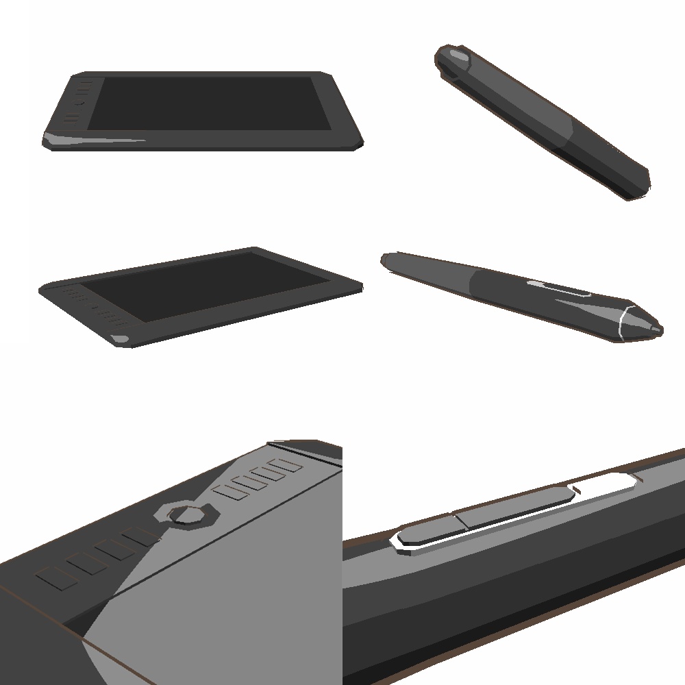 【3Dモデル】ペンタブとペン