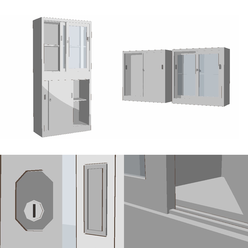 【3Dモデル】スチール書庫