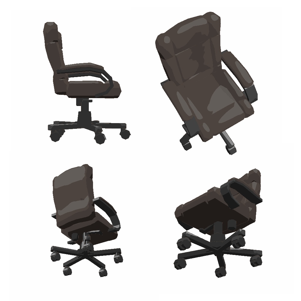 【3Dモデル】社長イス