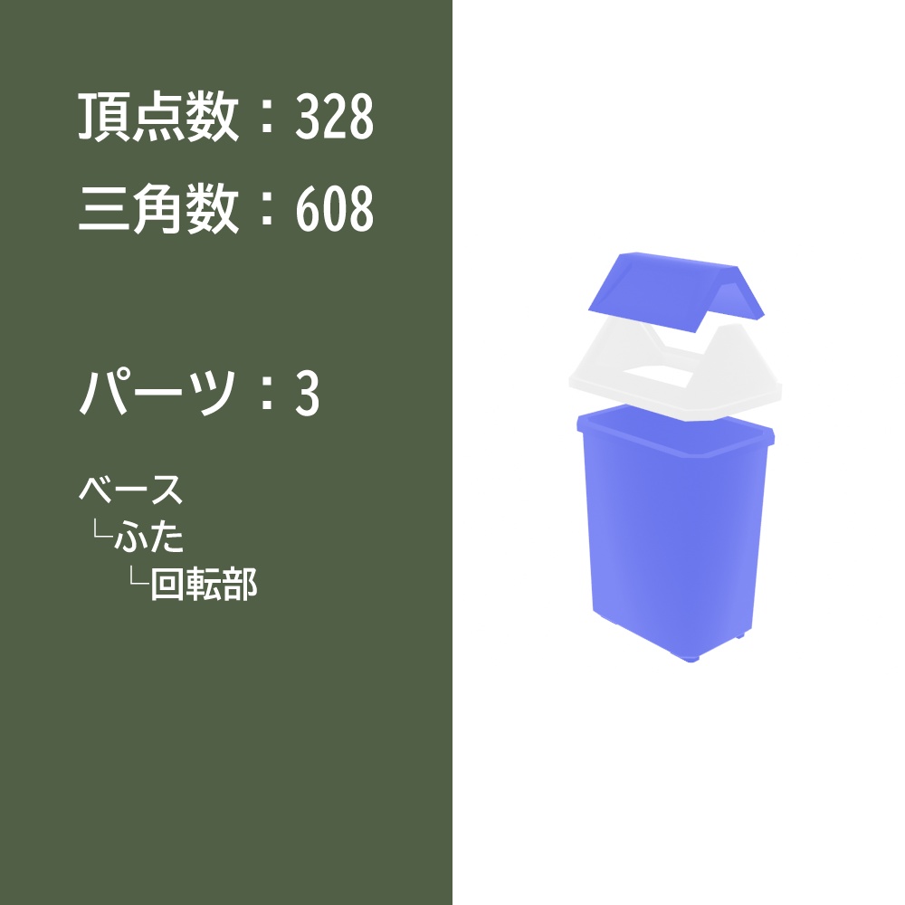 【3Dモデル】ゴミ箱