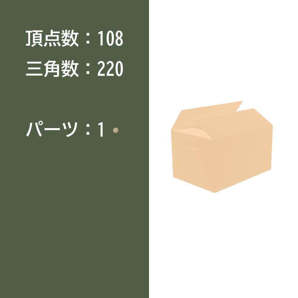 【3Dモデル】ダンボール