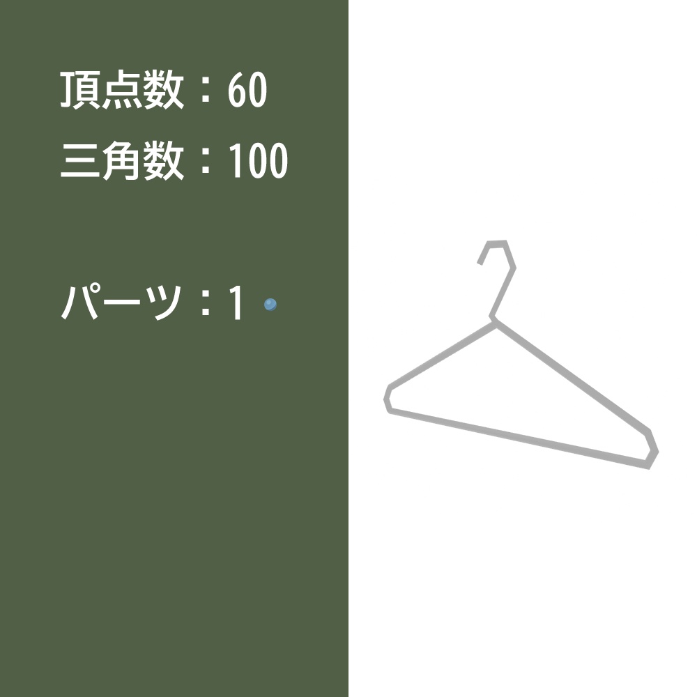 【3Dモデル】ハンガー