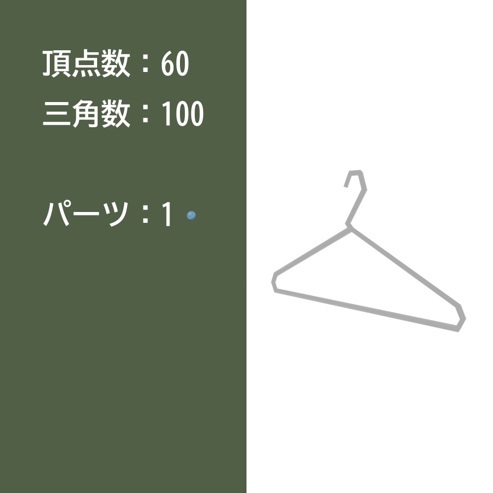 【3Dモデル】ハンガー